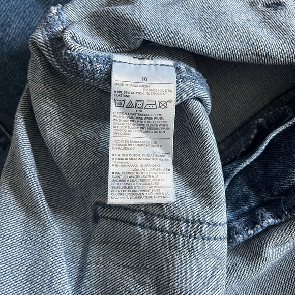 Old Navy Extra High Rise Wide Leg Jeans, Size: 16 - Picture 4 of 4